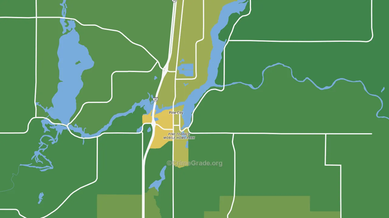55063, MN Map of Drug-Related Crime Rates