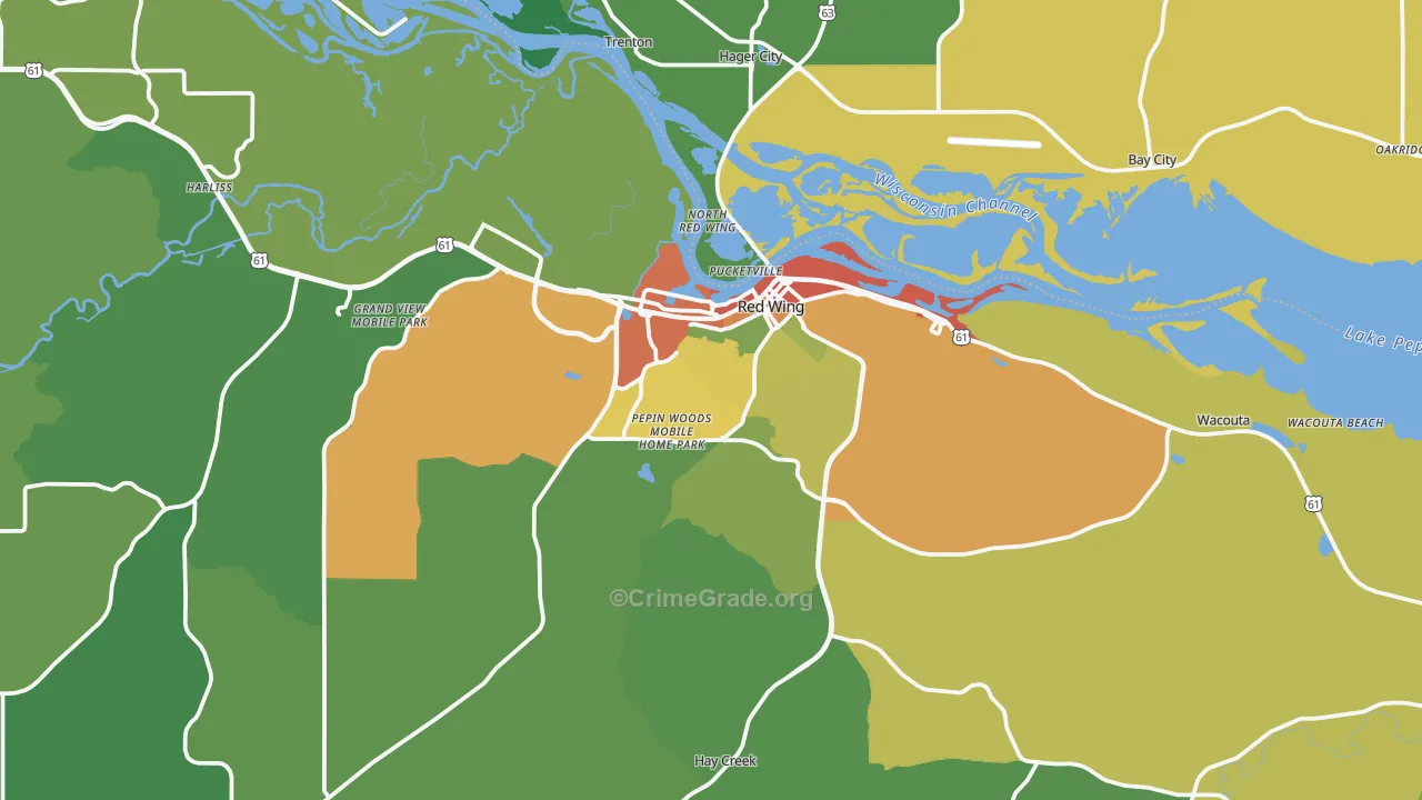 55066, MN Map of Drug-Related Crime Rates