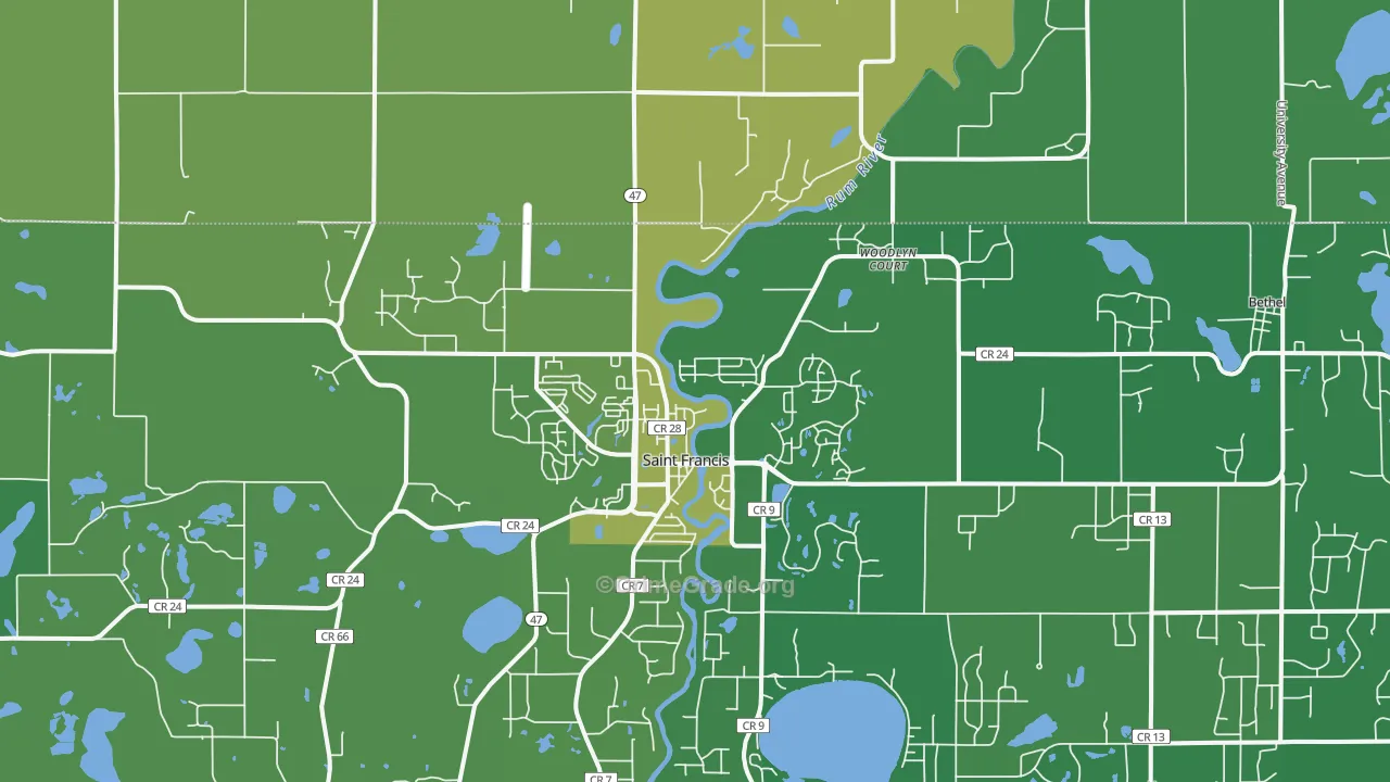 55070, MN Map of Drug-Related Crime Rates