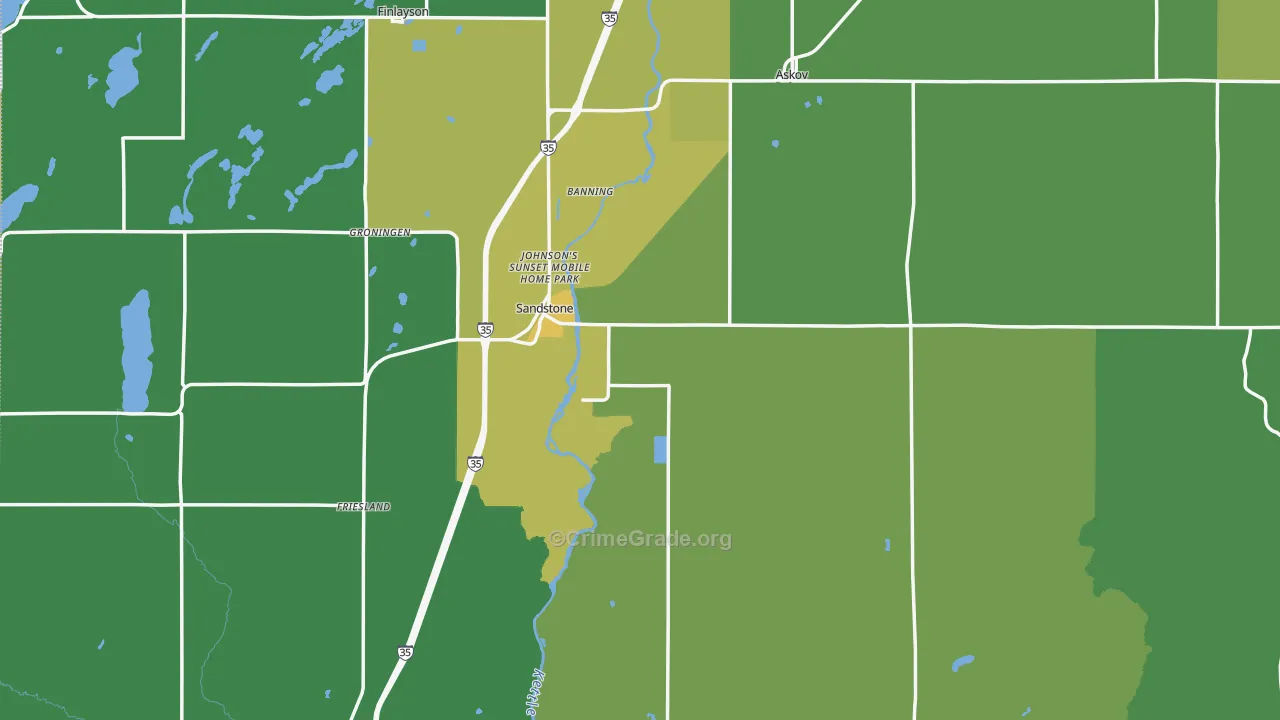 55072, MN Map of Drug-Related Crime Rates