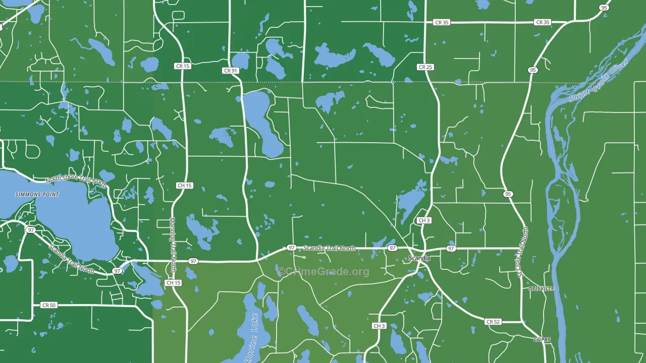 55073, MN Map of Drug-Related Crime Rates