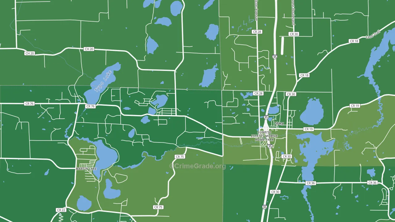 55079, MN Map of Drug-Related Crime Rates