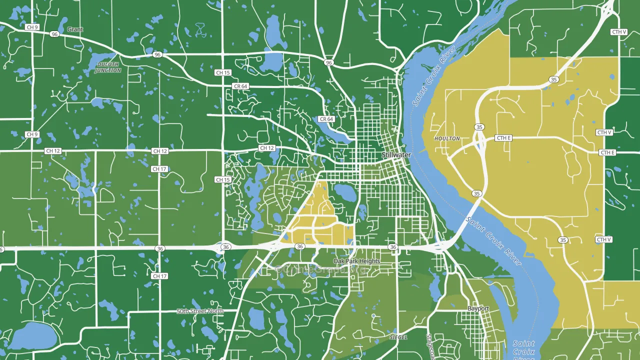 55082, MN Map of Drug-Related Crime Rates