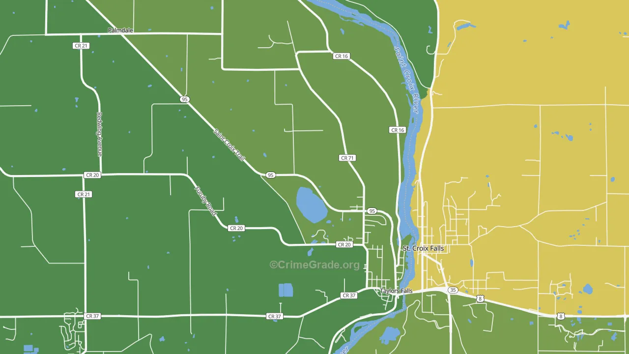55084, MN Map of Drug-Related Crime Rates