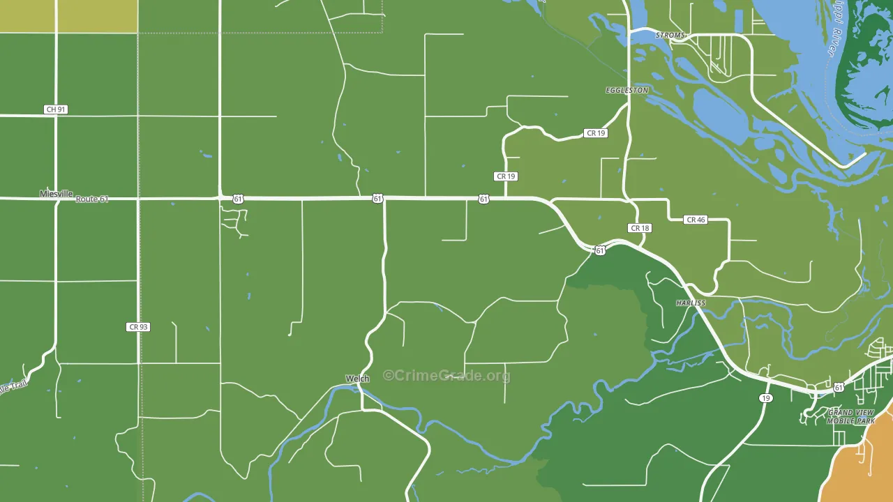 55089, MN Map of Drug-Related Crime Rates