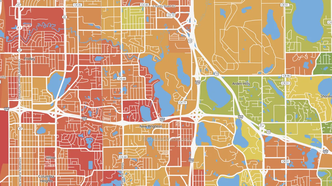 55112, MN Map of Drug-Related Crime Rates