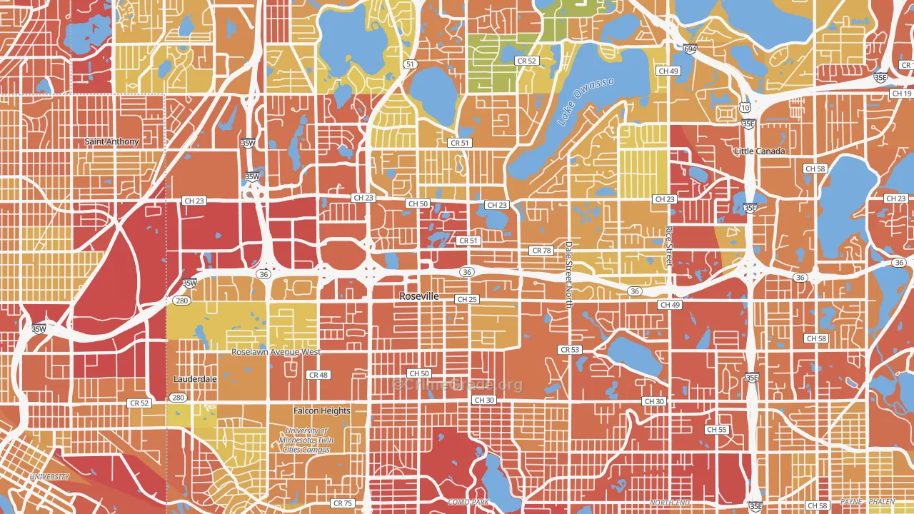 55113, MN Map of Drug-Related Crime Rates