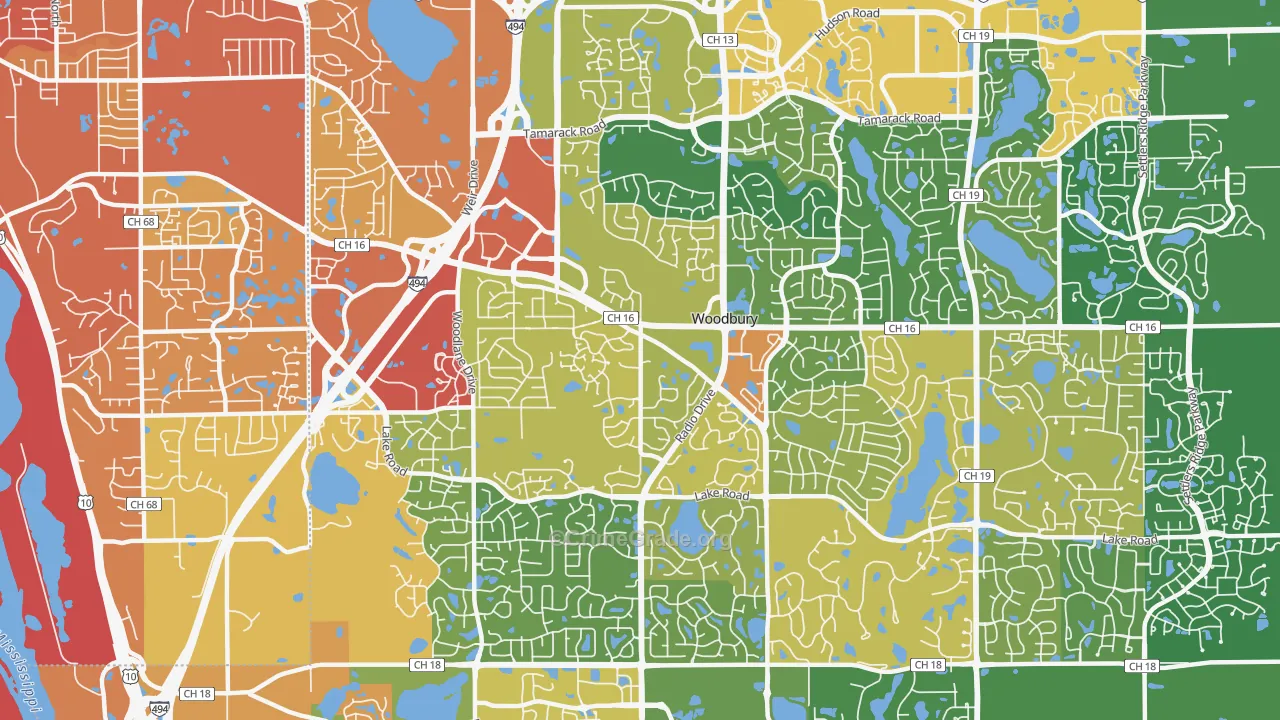 55125, MN Map of Drug-Related Crime Rates