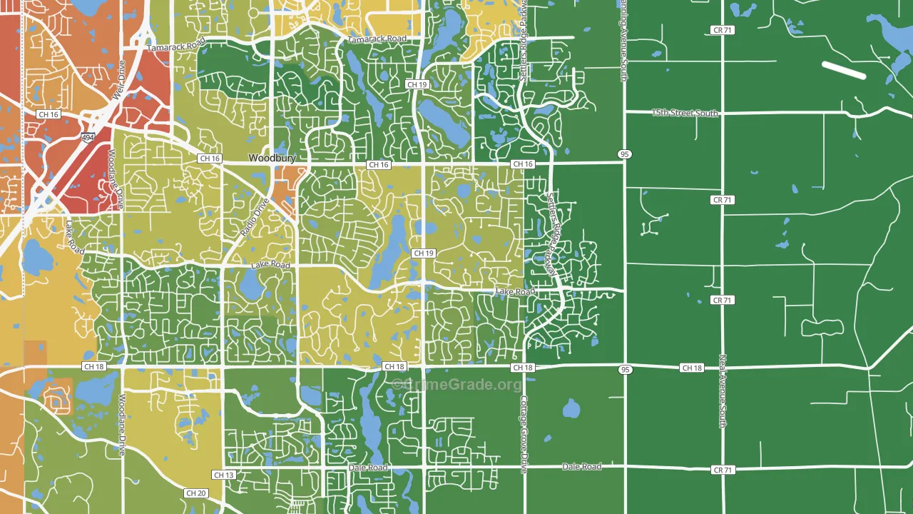 55129, MN Map of Drug-Related Crime Rates