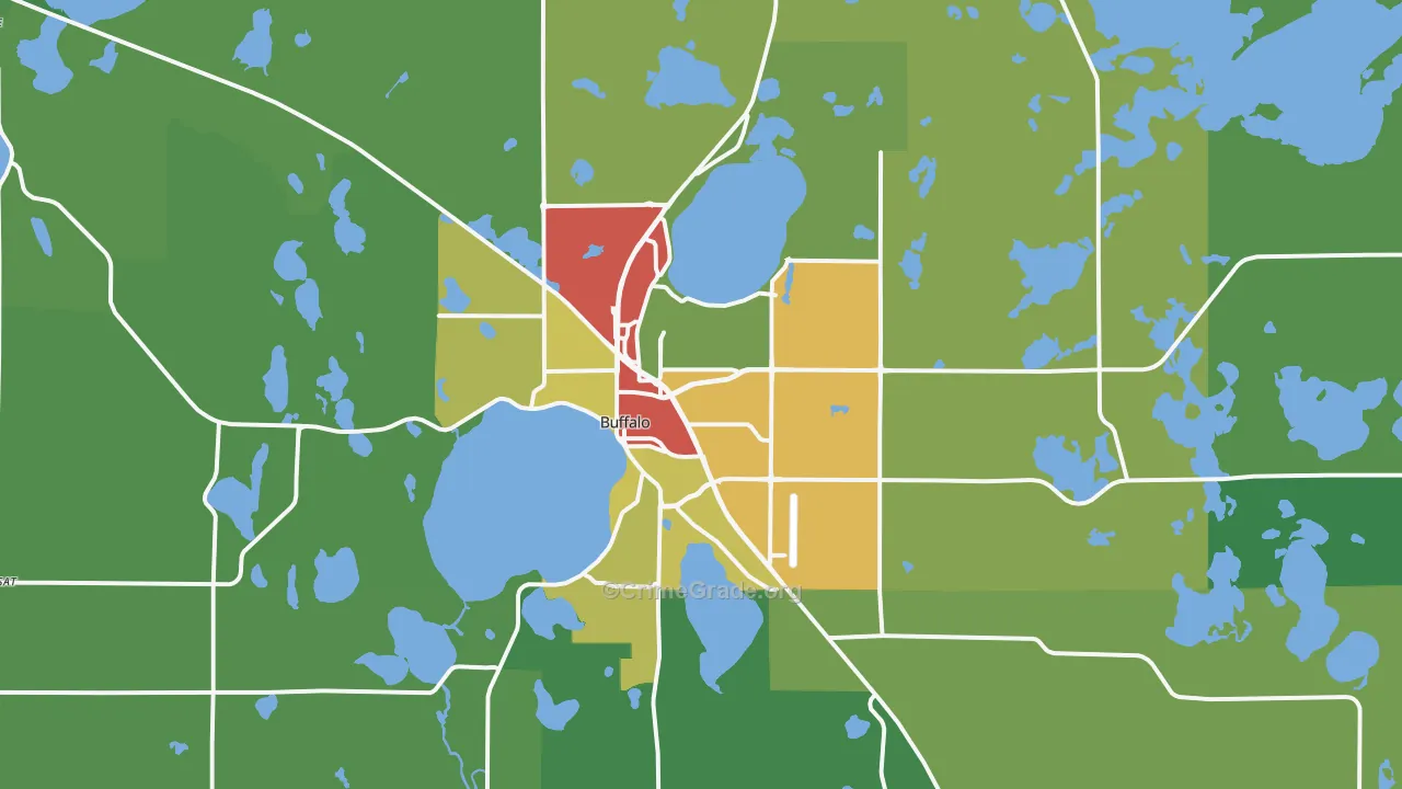 55313, MN Map of Drug-Related Crime Rates