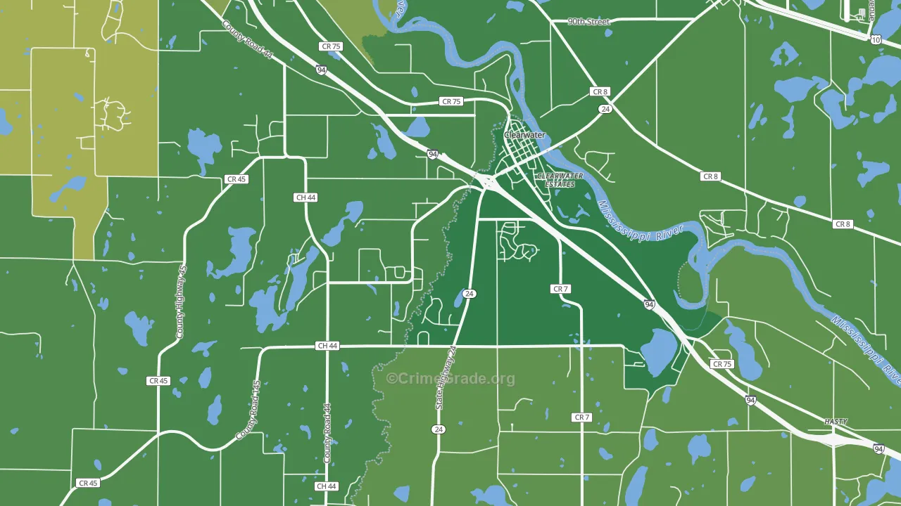 55320, MN Map of Drug-Related Crime Rates
