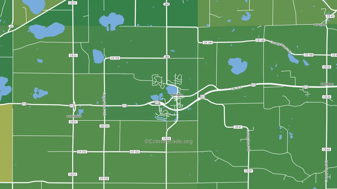 55322, MN Map of Drug-Related Crime Rates