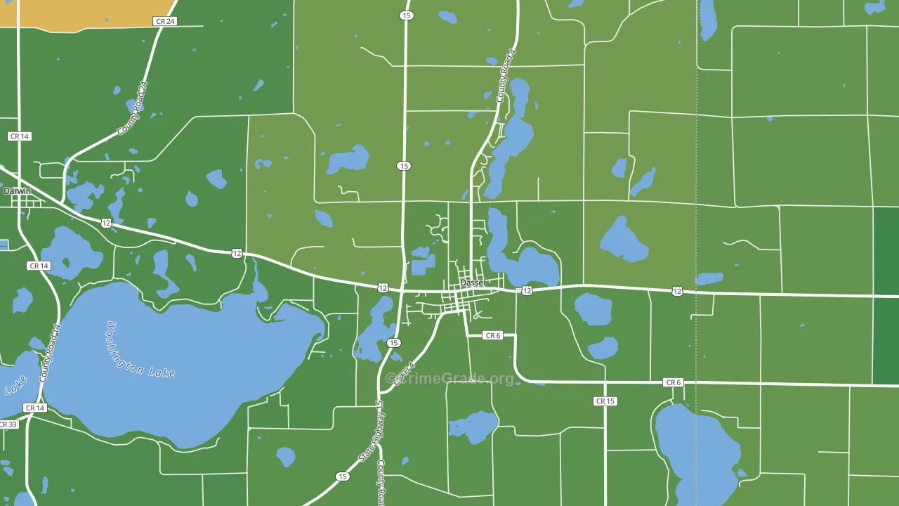 55325, MN Map of Drug-Related Crime Rates
