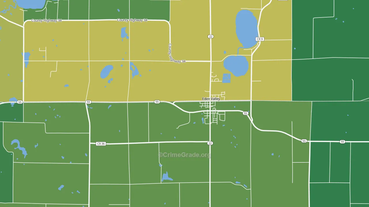 55329, MN Map of Drug-Related Crime Rates