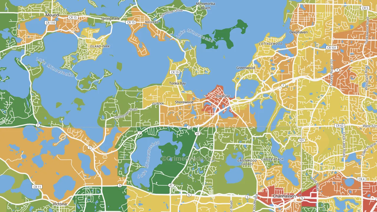 55331, MN Map of Drug-Related Crime Rates
