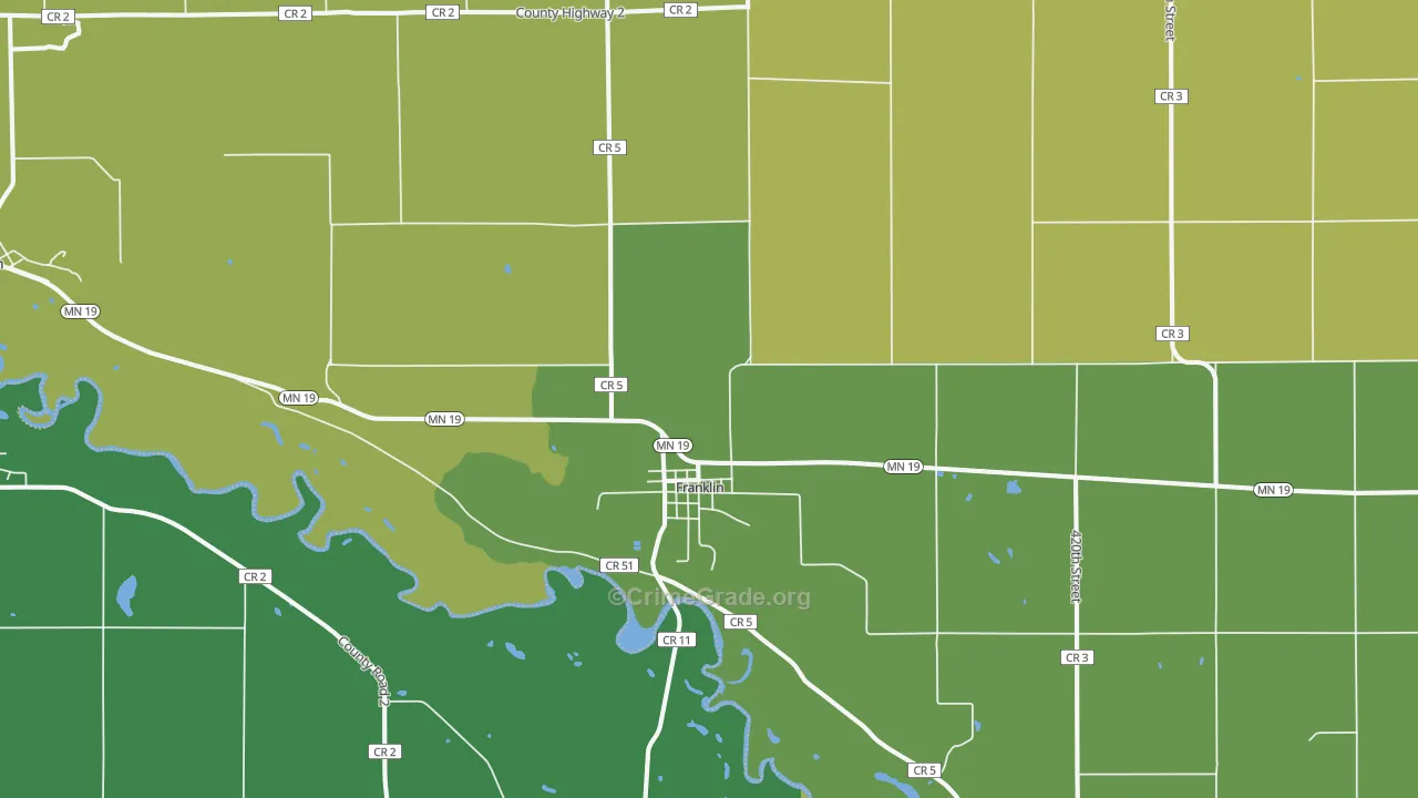 55333, MN Map of Drug-Related Crime Rates