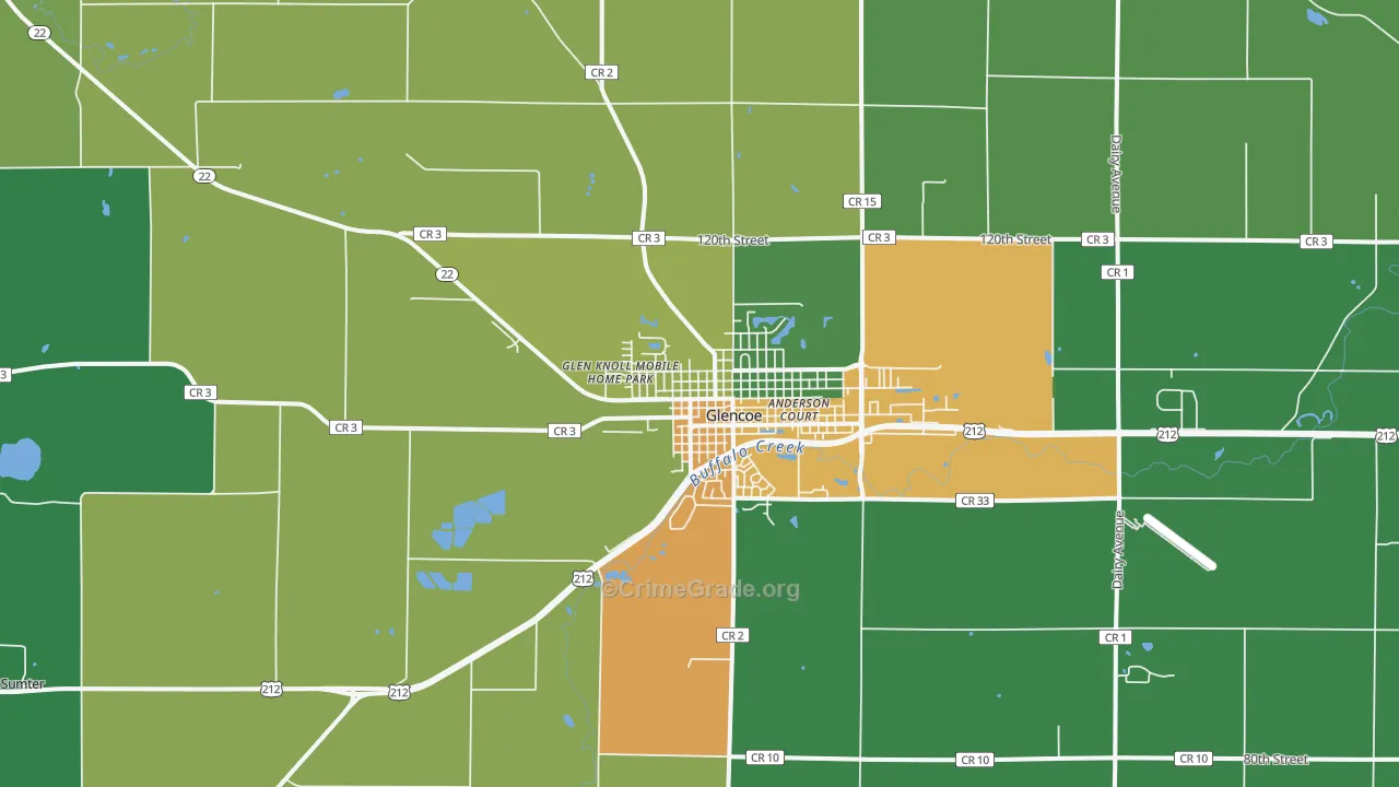 55336, MN Map of Drug-Related Crime Rates