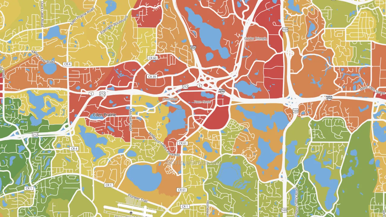 55344, MN Map of Drug-Related Crime Rates