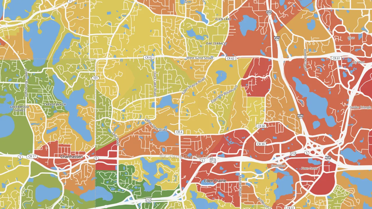 55346, MN Map of Drug-Related Crime Rates