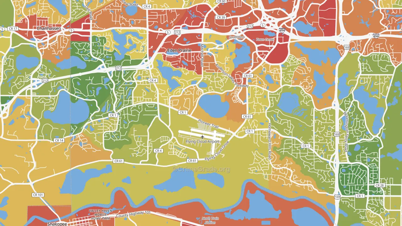 55347, MN Map of Drug-Related Crime Rates