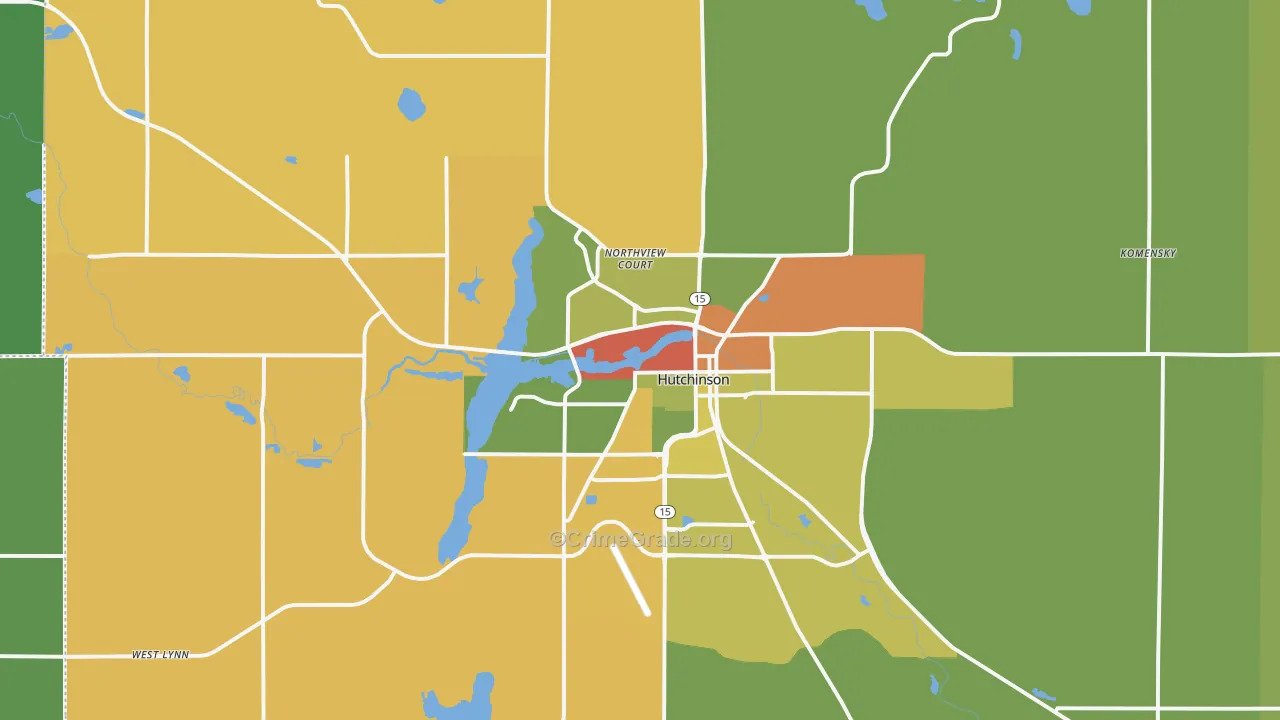 55350, MN Map of Drug-Related Crime Rates