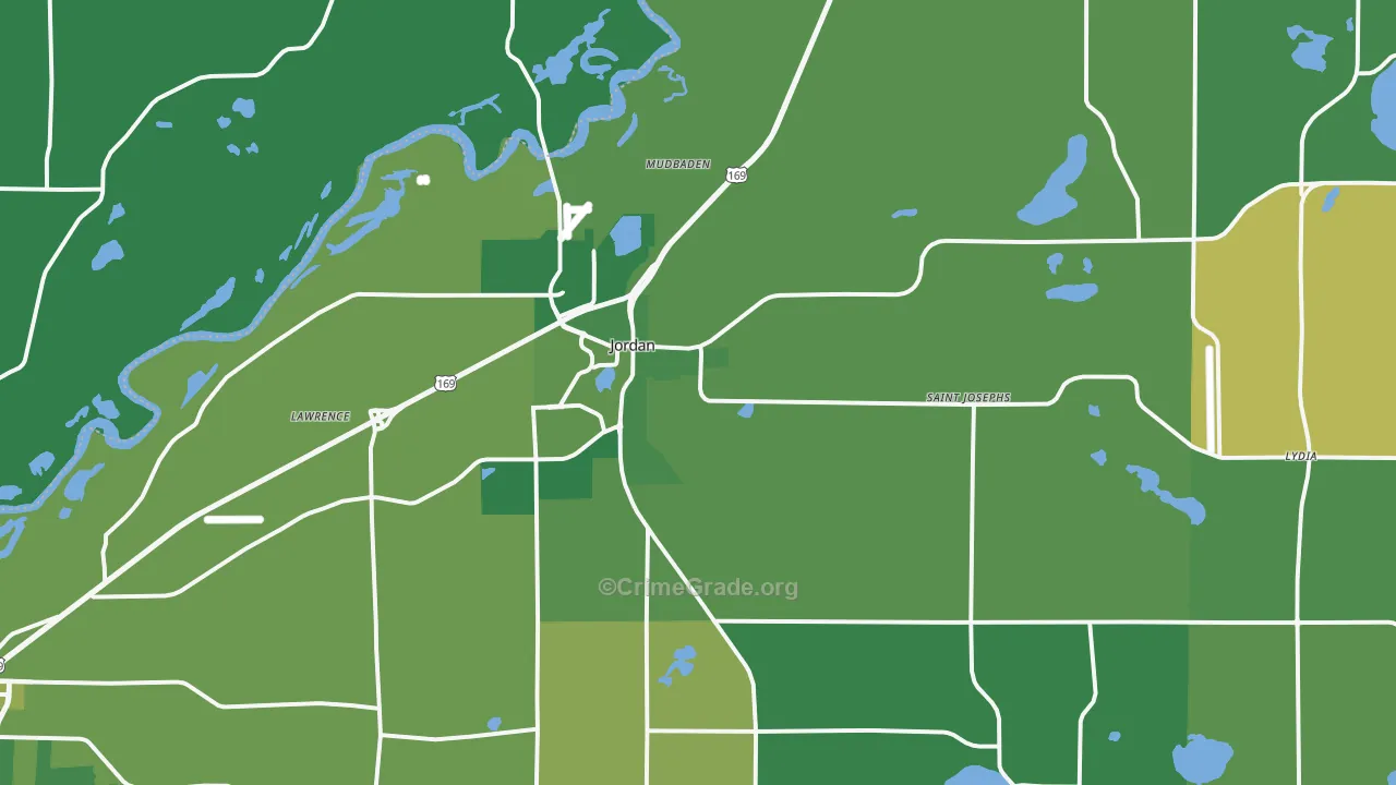 55352, MN Map of Drug-Related Crime Rates