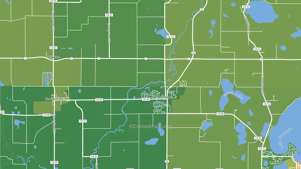 55360, MN Map of Drug-Related Crime Rates