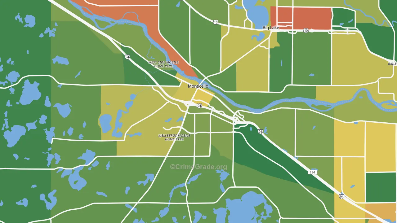 55362, MN Map of Drug-Related Crime Rates