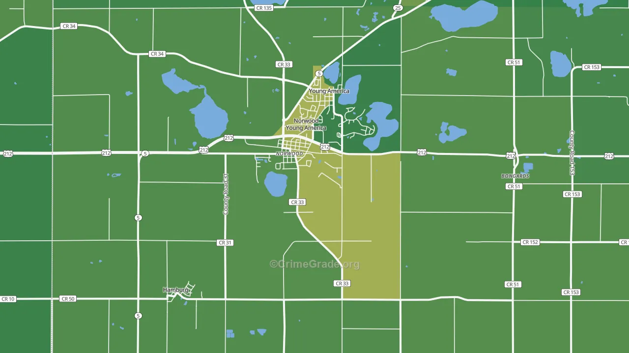 55368, MN Map of Drug-Related Crime Rates