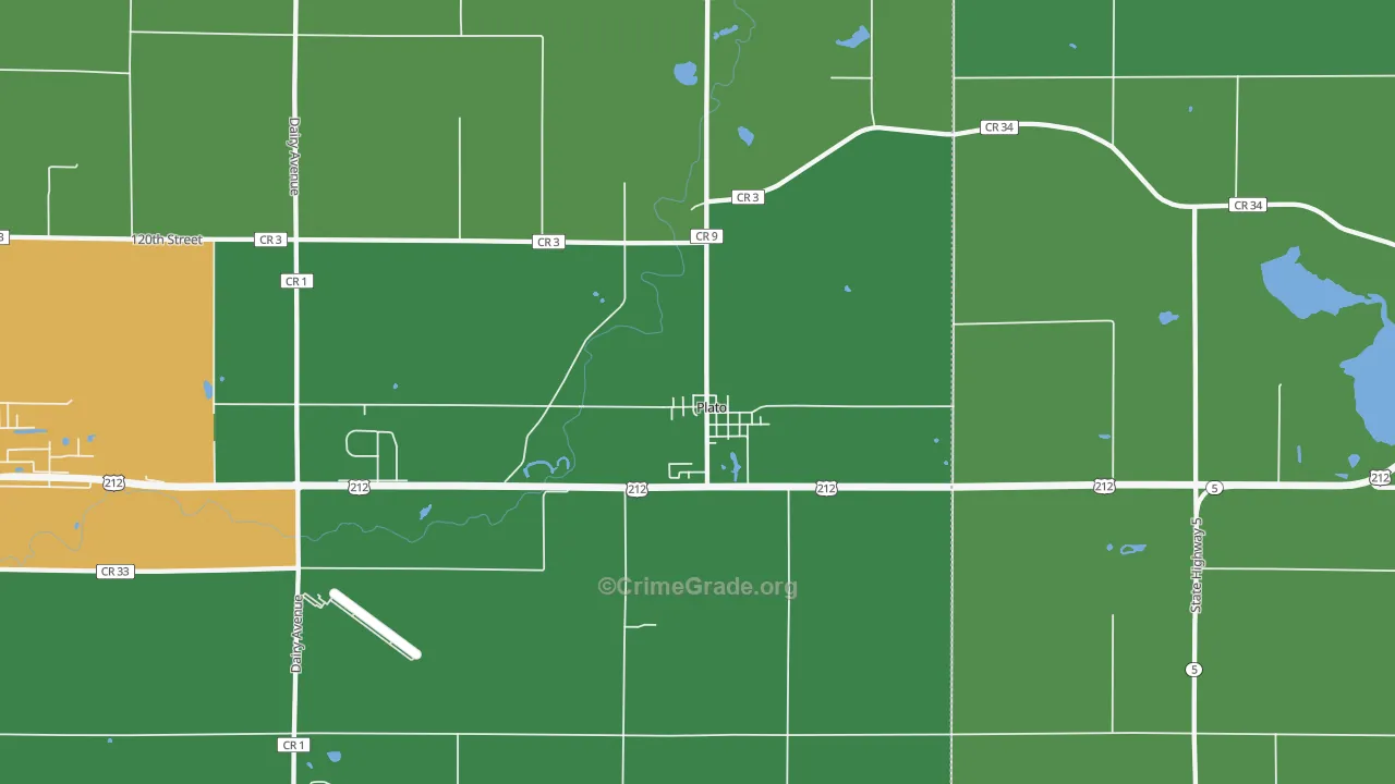 55370, MN Map of Drug-Related Crime Rates