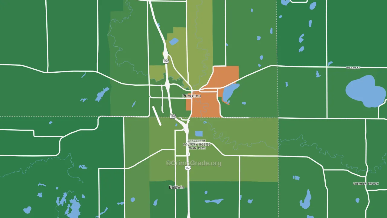 55371, MN Map of Drug-Related Crime Rates