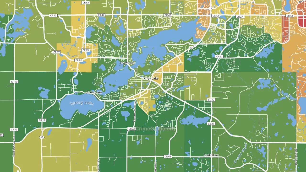 55372, MN Map of Drug-Related Crime Rates