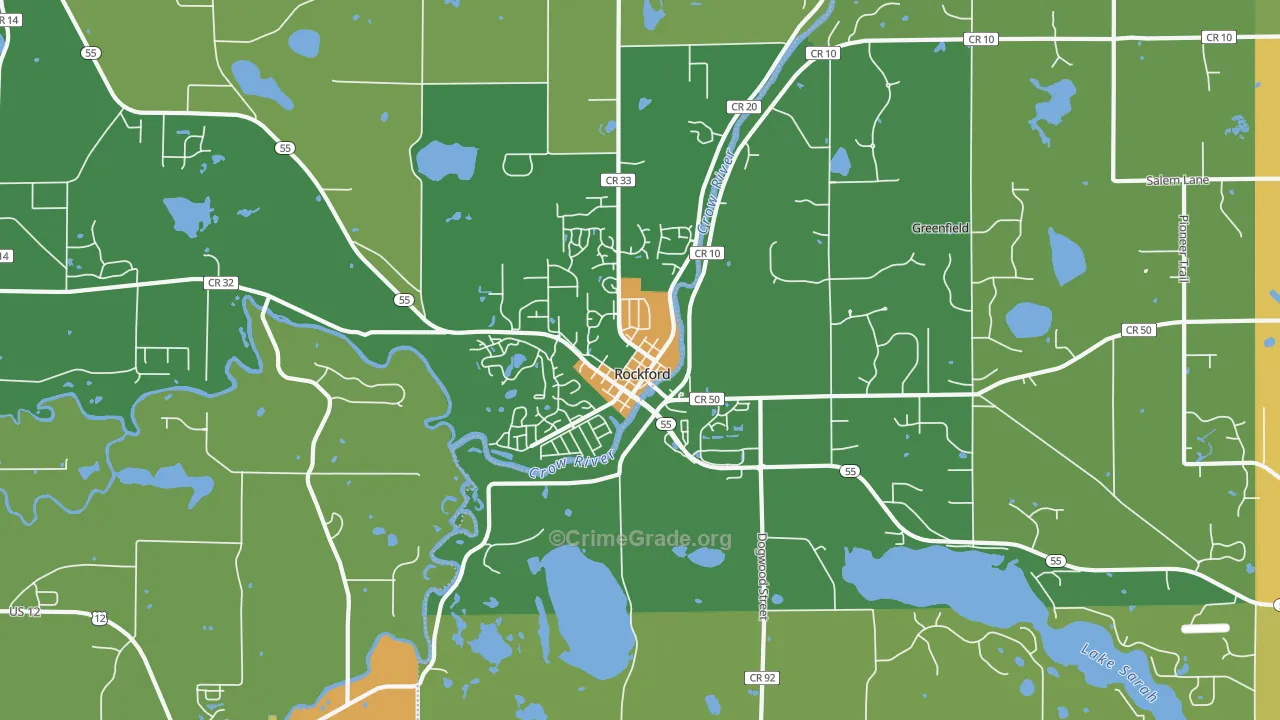 55373, MN Map of Drug-Related Crime Rates