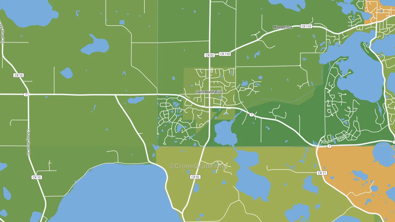 55375, MN Map of Drug-Related Crime Rates