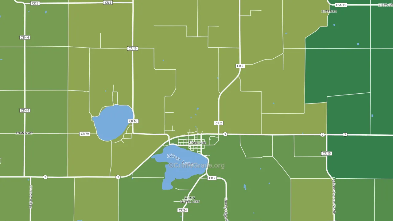 55381, MN Map of Drug-Related Crime Rates