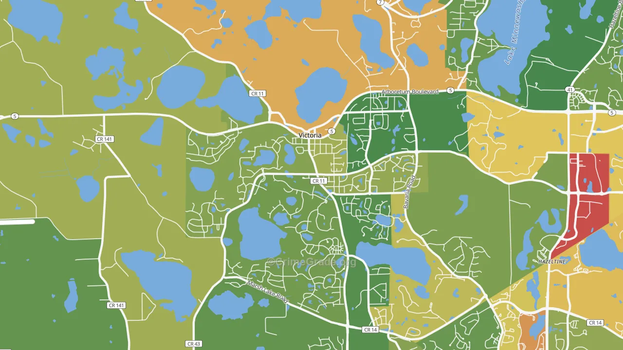 55386, MN Map of Drug-Related Crime Rates