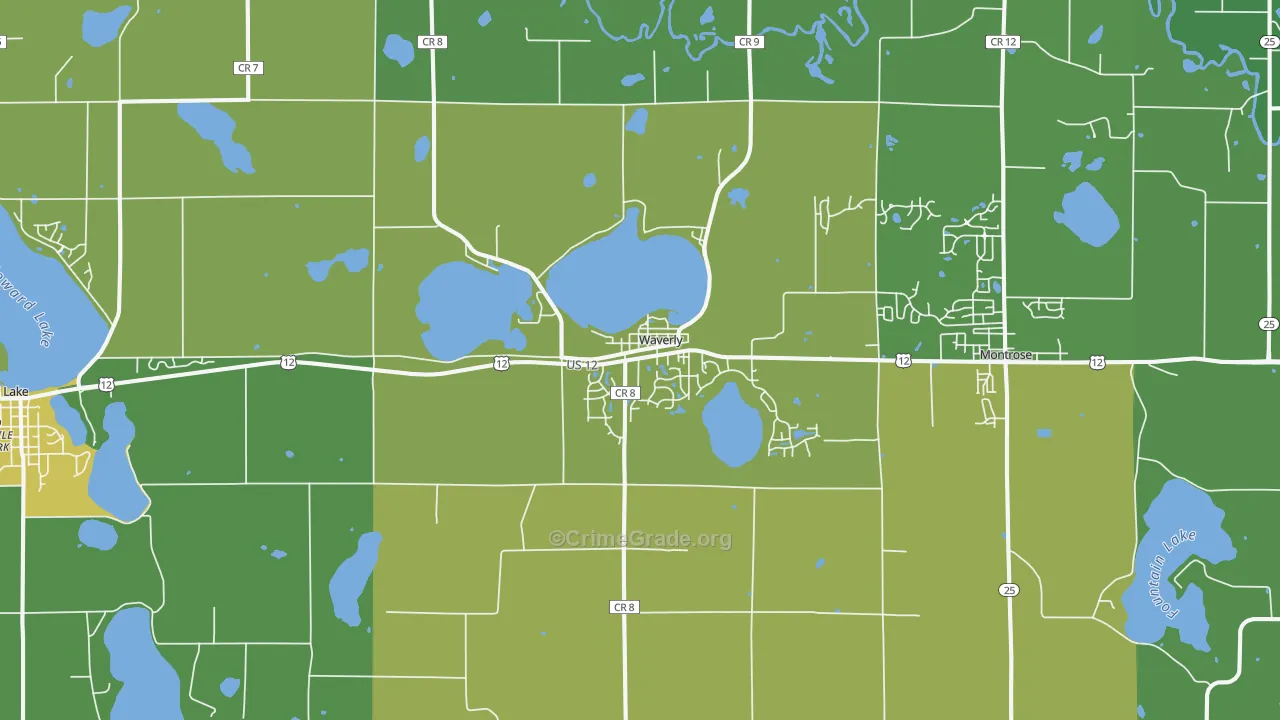 55390, MN Map of Drug-Related Crime Rates
