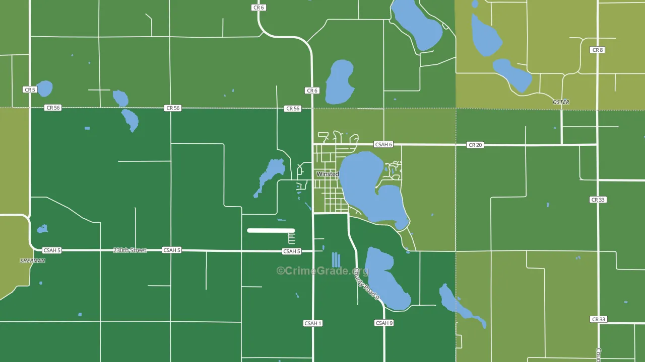 55395, MN Map of Drug-Related Crime Rates