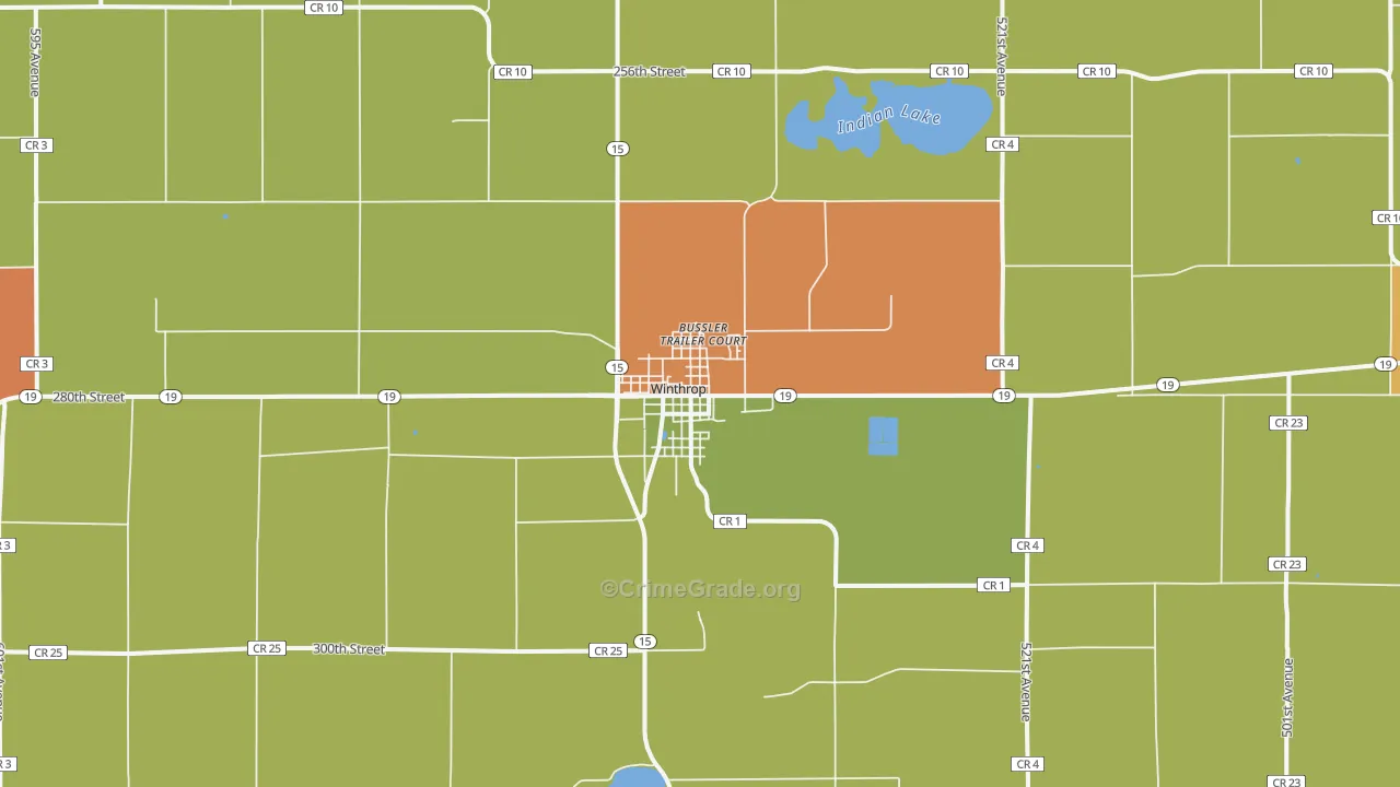 55396, MN Map of Drug-Related Crime Rates