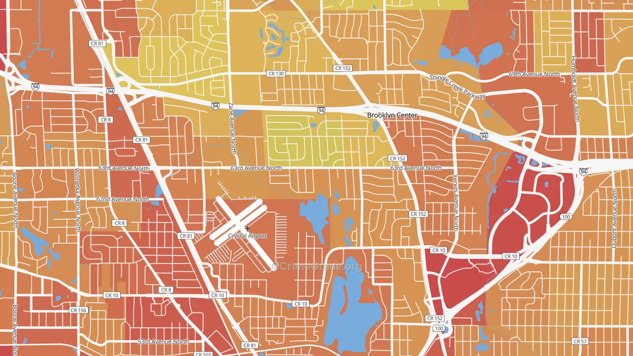 55429, MN Map of Drug-Related Crime Rates