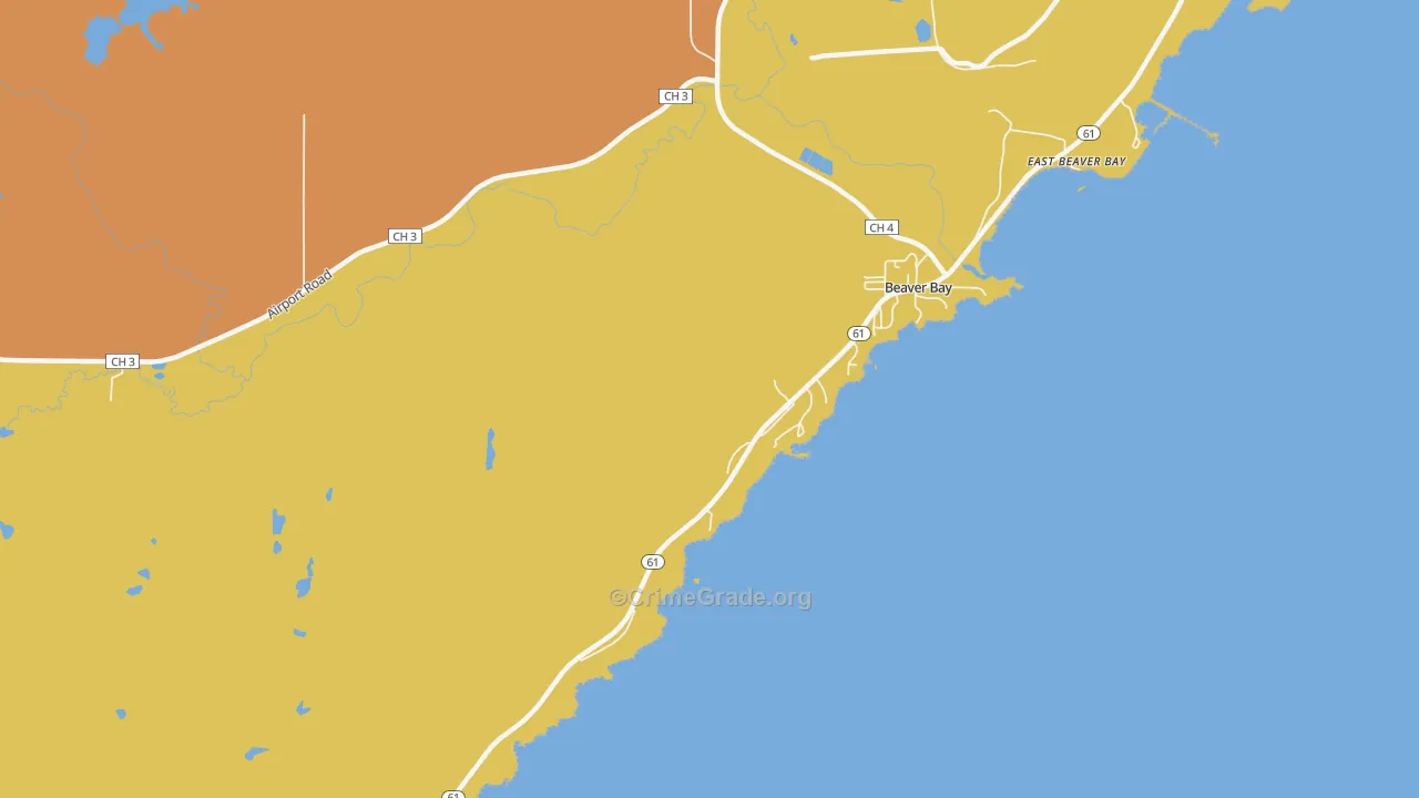 55601, MN Map of Drug-Related Crime Rates