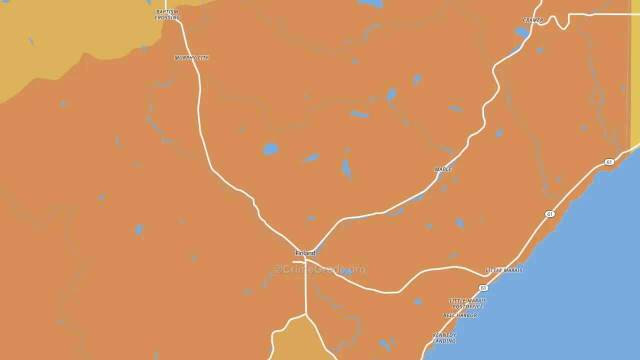 55603, MN Map of Drug-Related Crime Rates