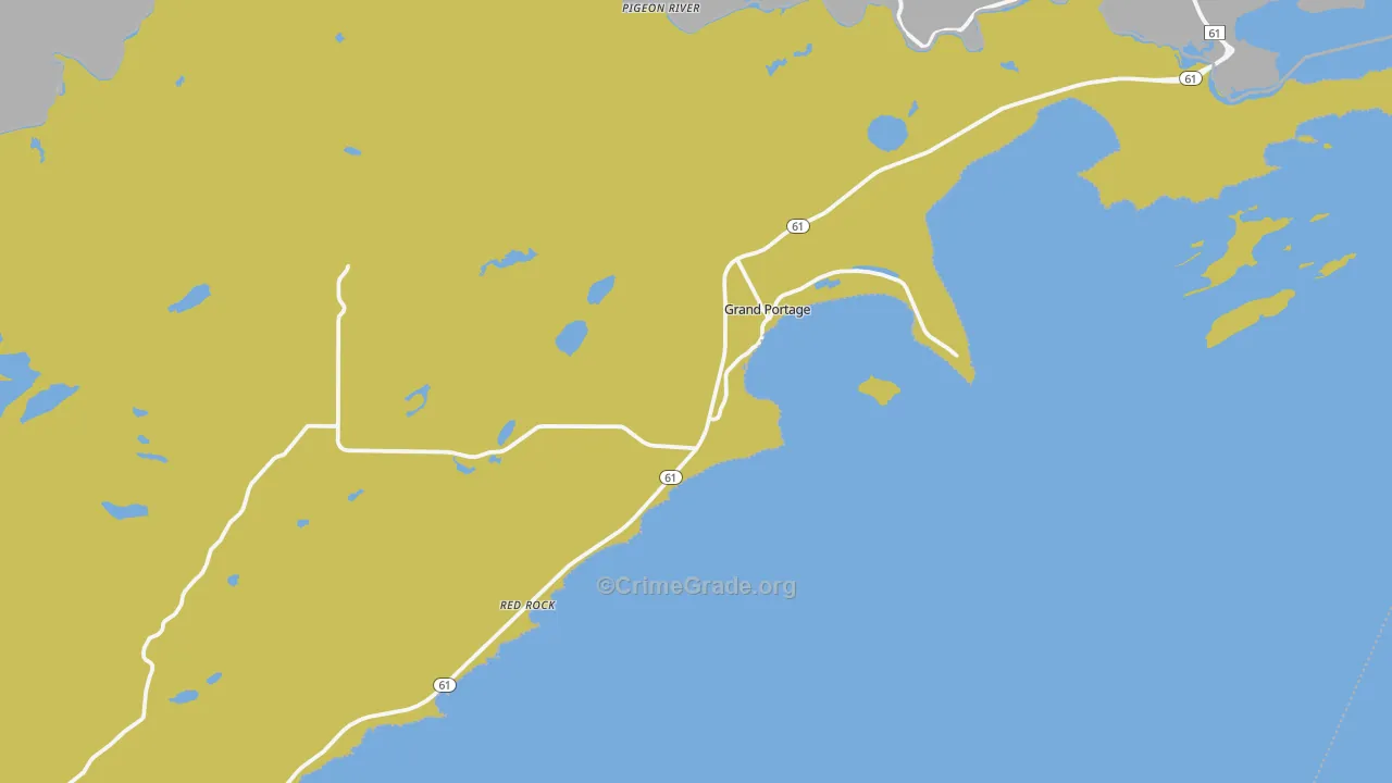 55605, MN Map of Drug-Related Crime Rates