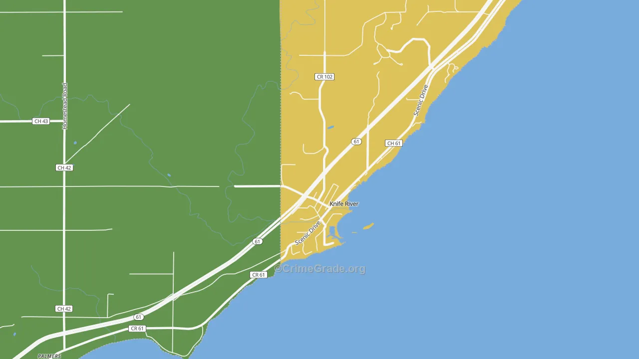 55609, MN Map of Drug-Related Crime Rates