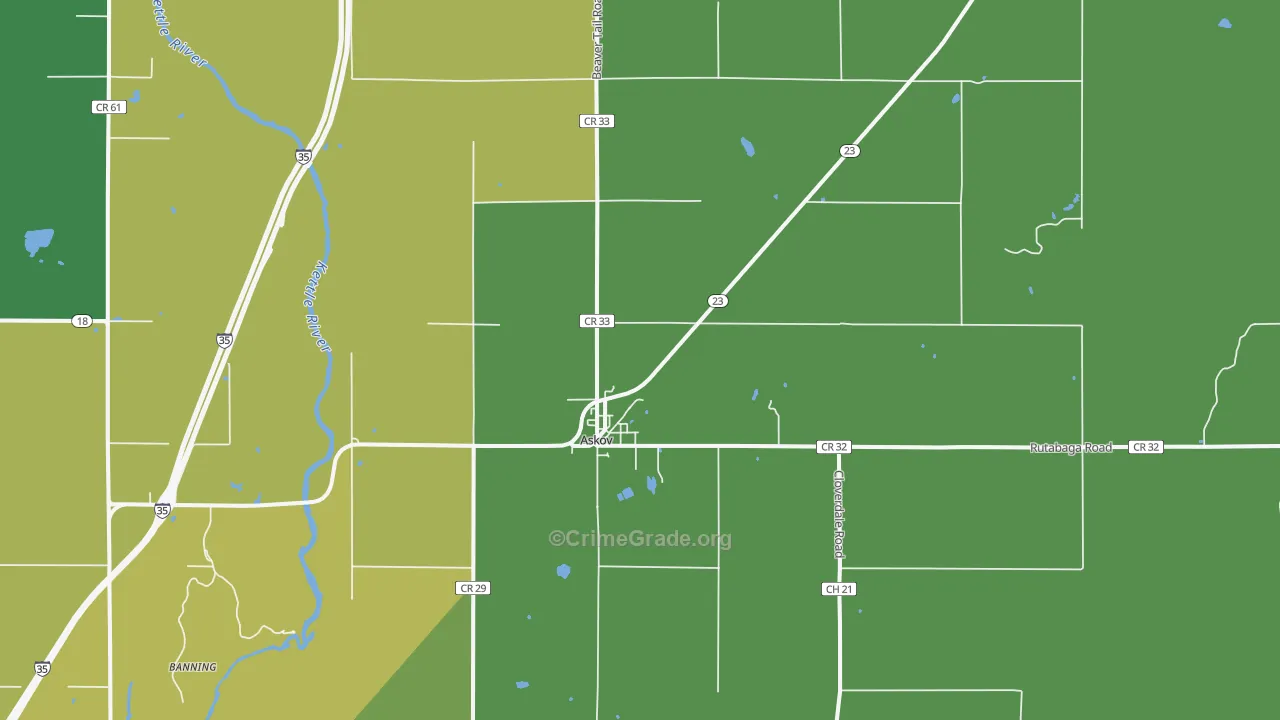 55704, MN Map of Drug-Related Crime Rates