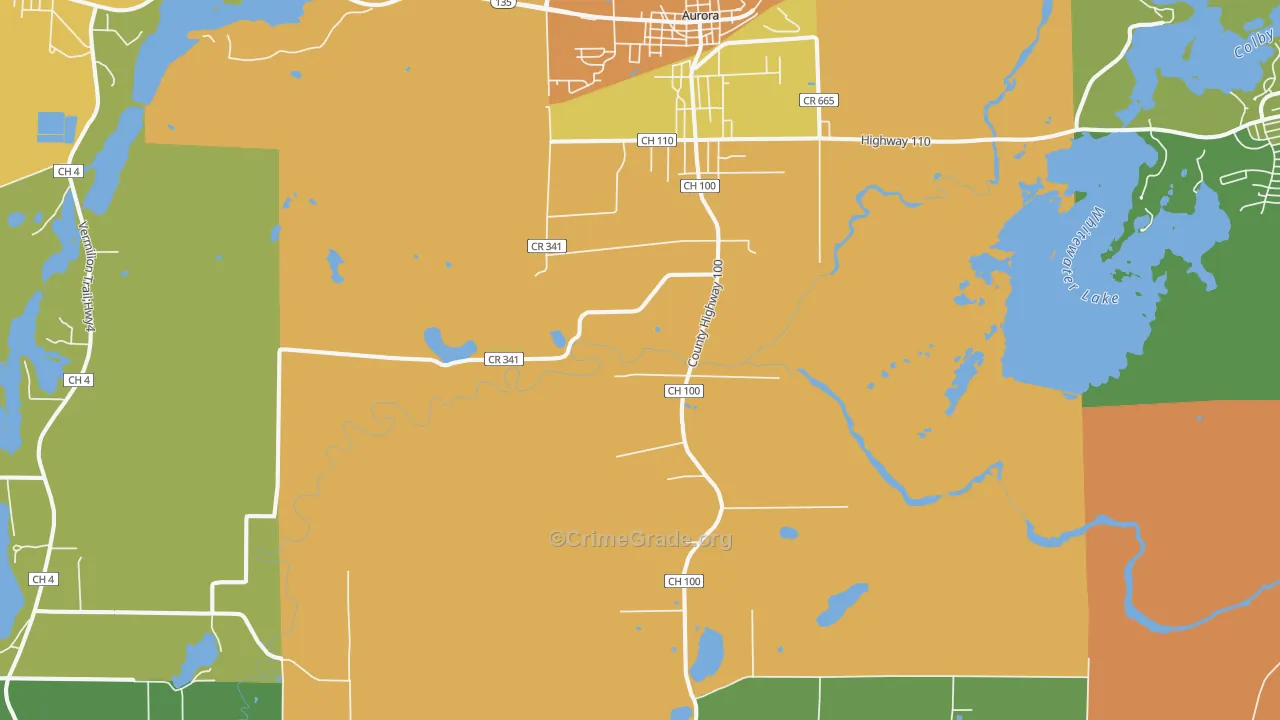 55705, MN Map of Drug-Related Crime Rates