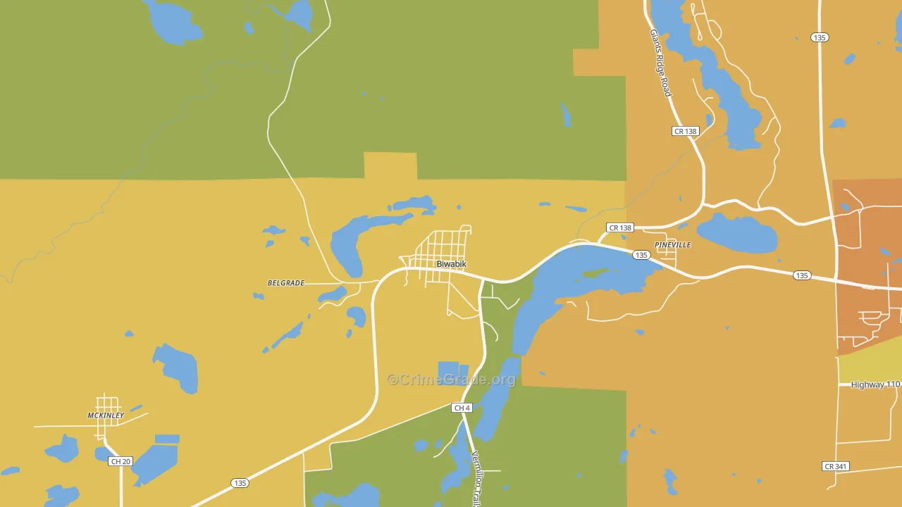 55708, MN Map of Drug-Related Crime Rates