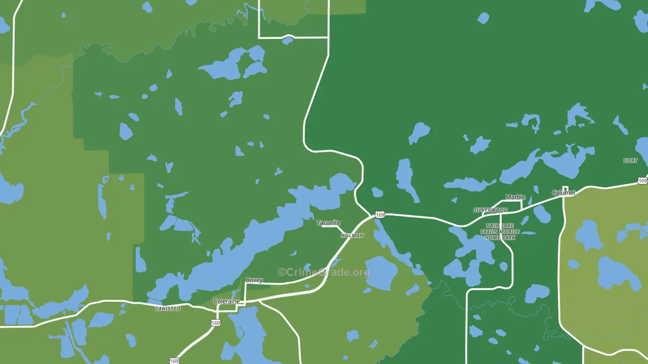 55709, MN Map of Drug-Related Crime Rates