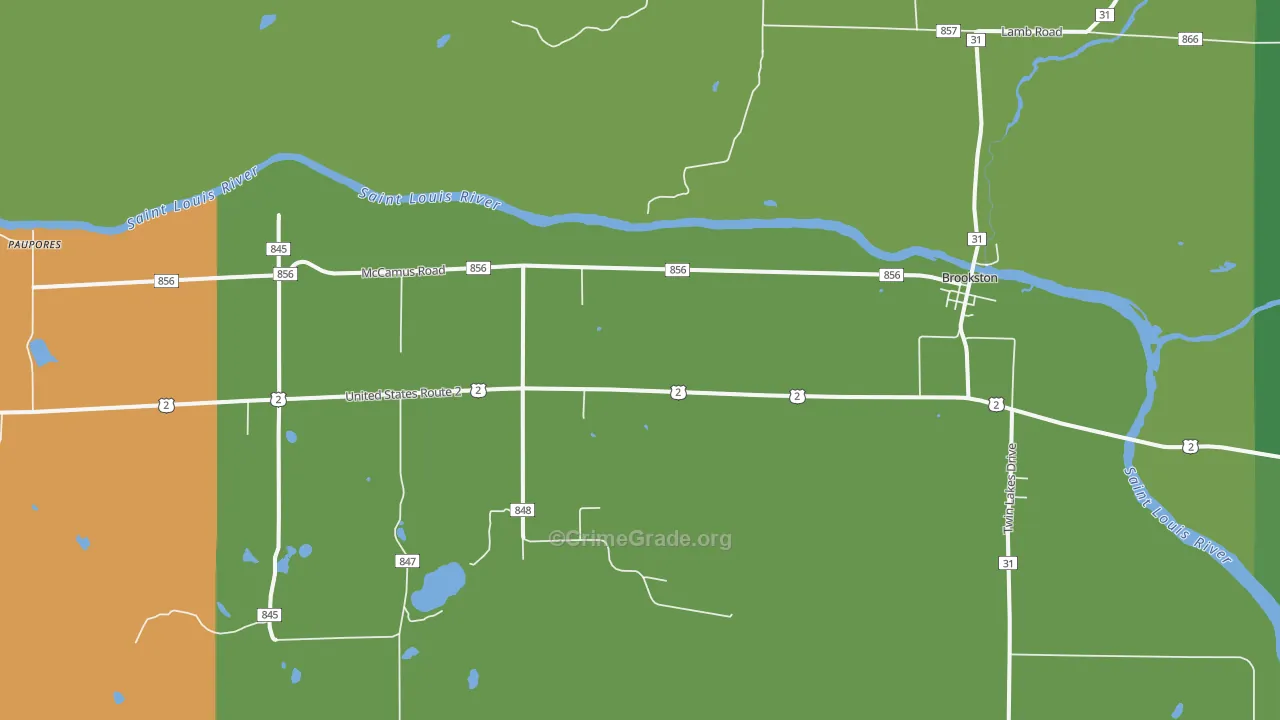 55711, MN Map of Drug-Related Crime Rates
