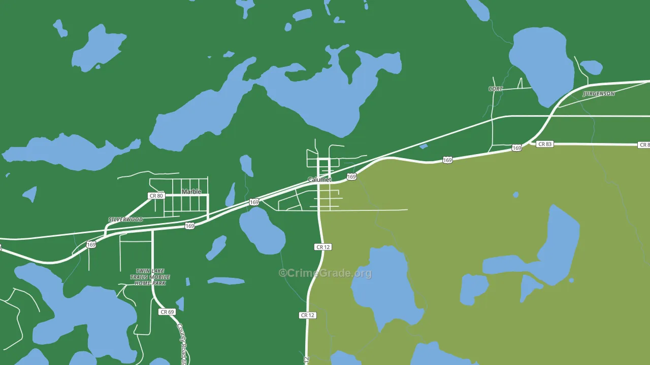 55716, MN Map of Drug-Related Crime Rates